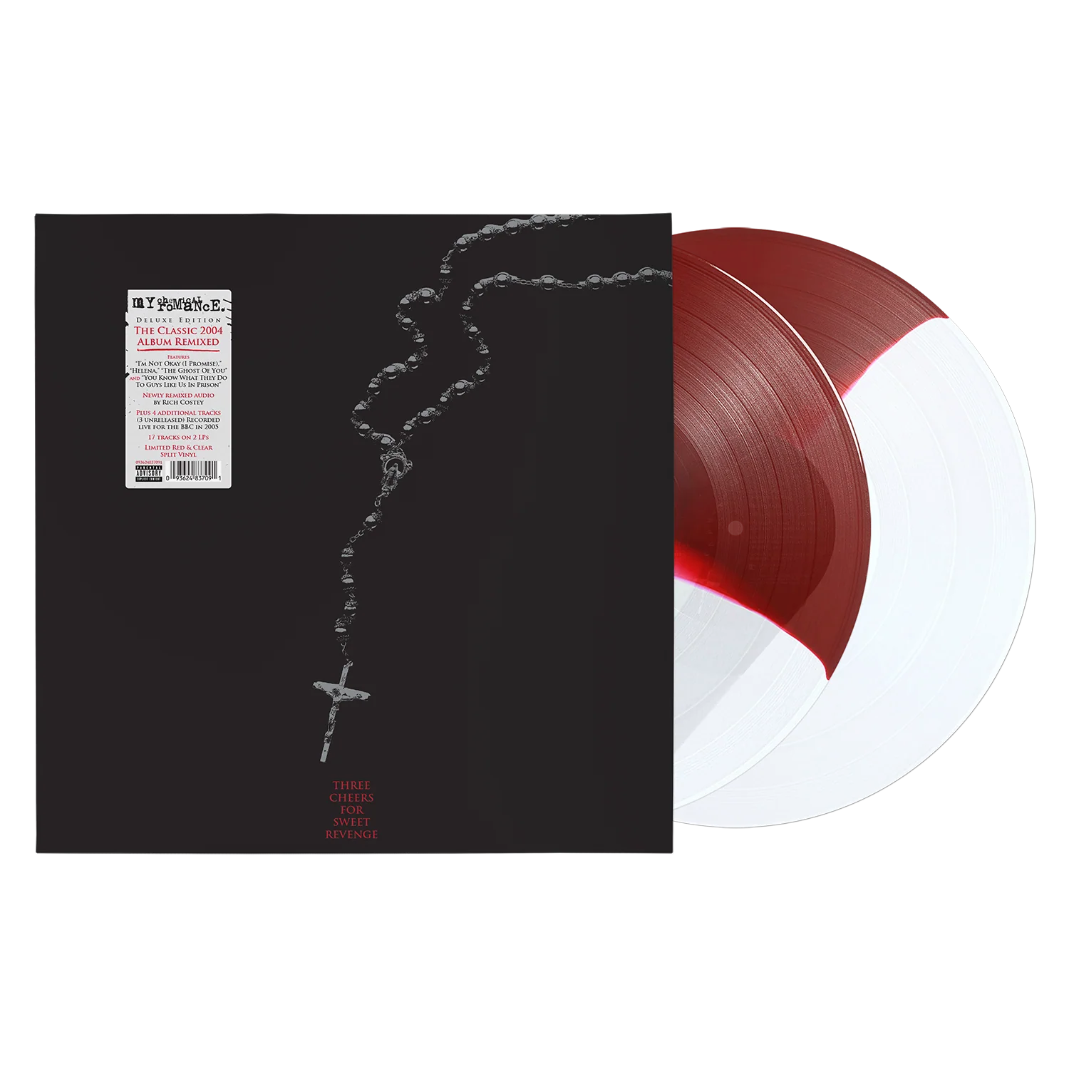 Three Cheers for Sweet Revenge (Deluxe Edition) Red & Clear Split Vinyl 2LP