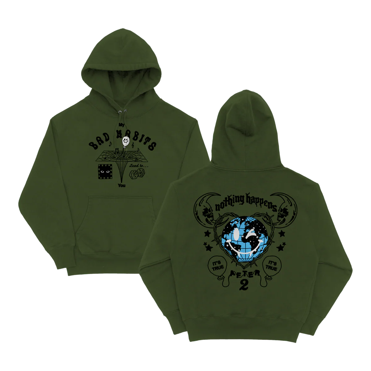True After Green Hoodie