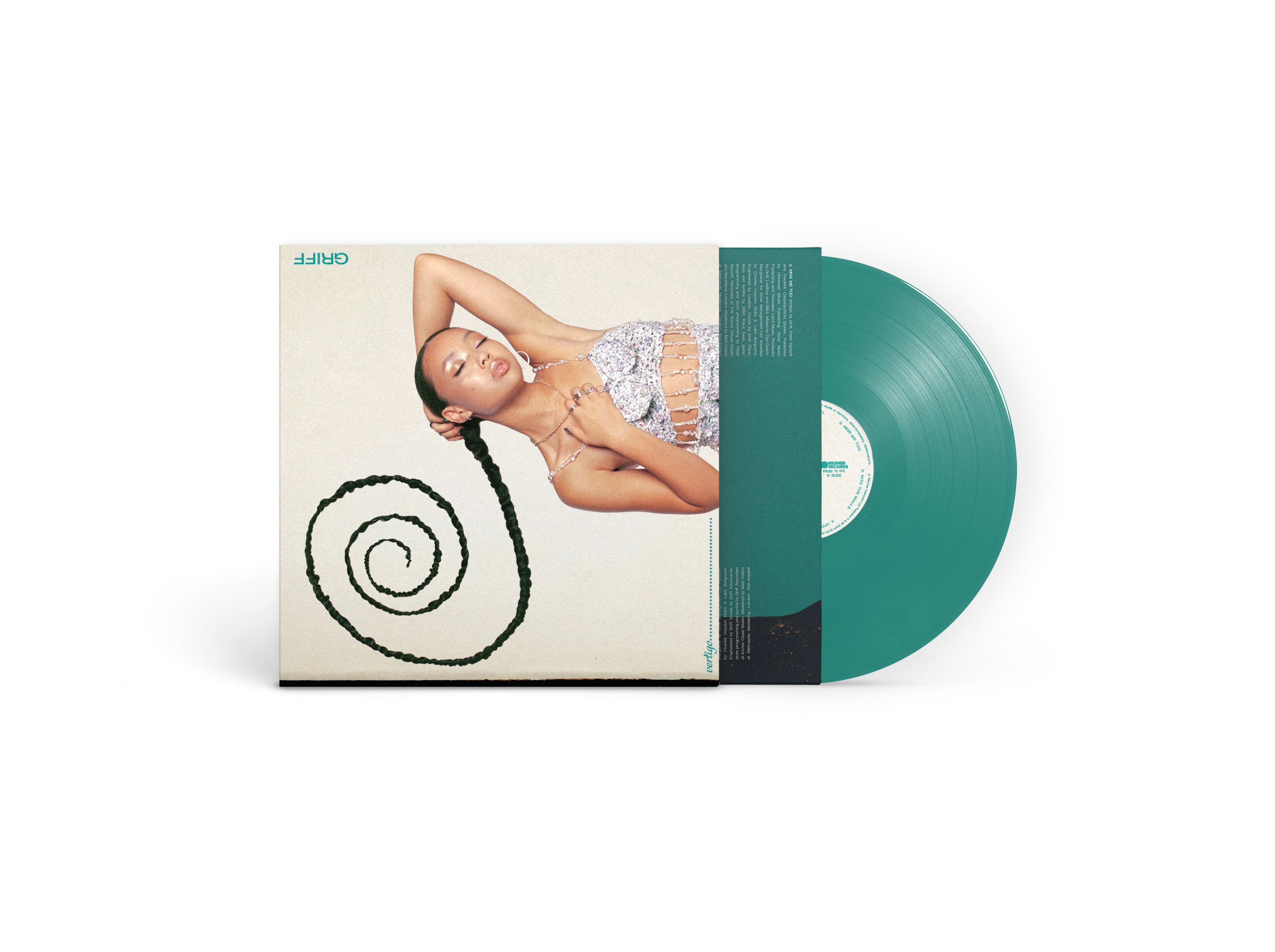 Vertigo Transparent Petrol BIO Vinyl