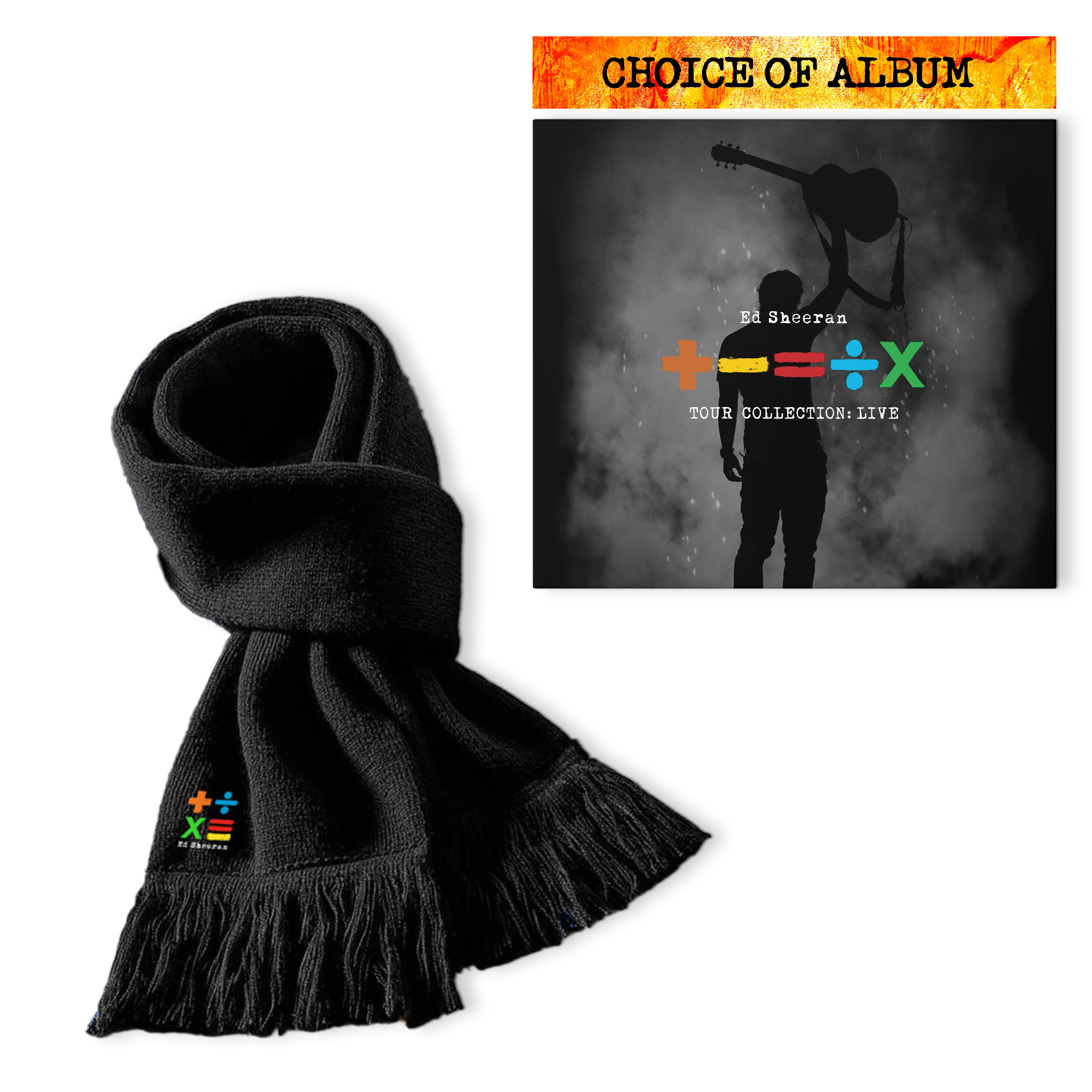 +-=÷× Knitted Scarf + Album Bundle
