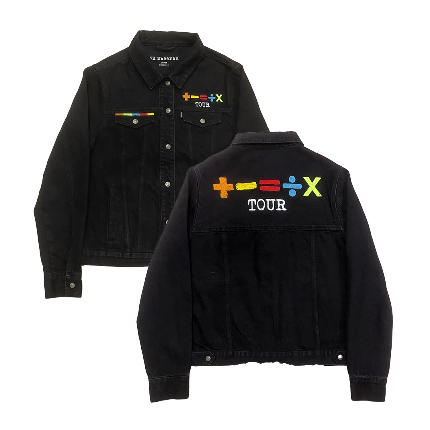 '+-=÷×' (TOUR COLLECTION) Denim Jacket - Image 2