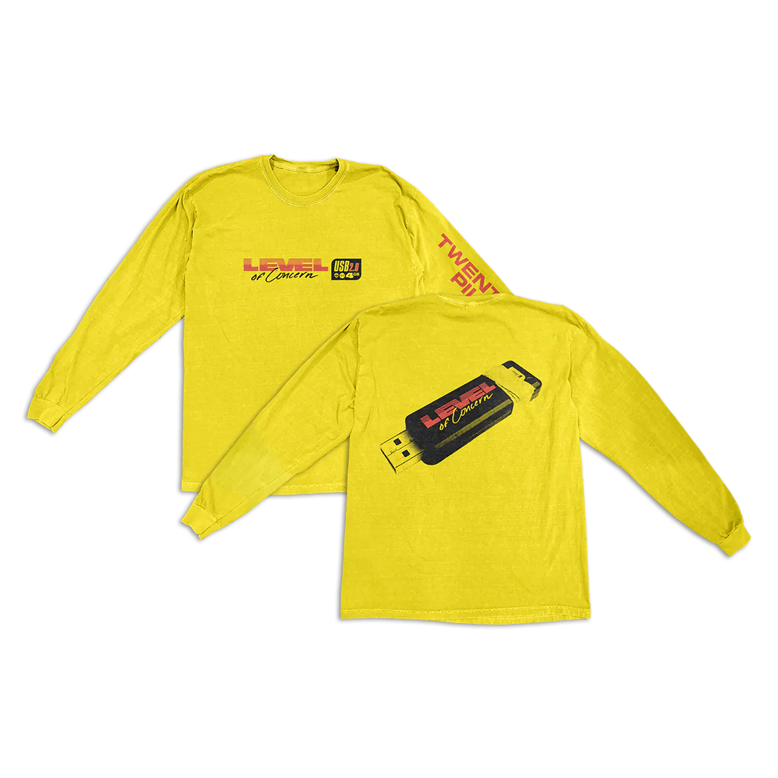 Yellow Tech Long Sleeve TShirt