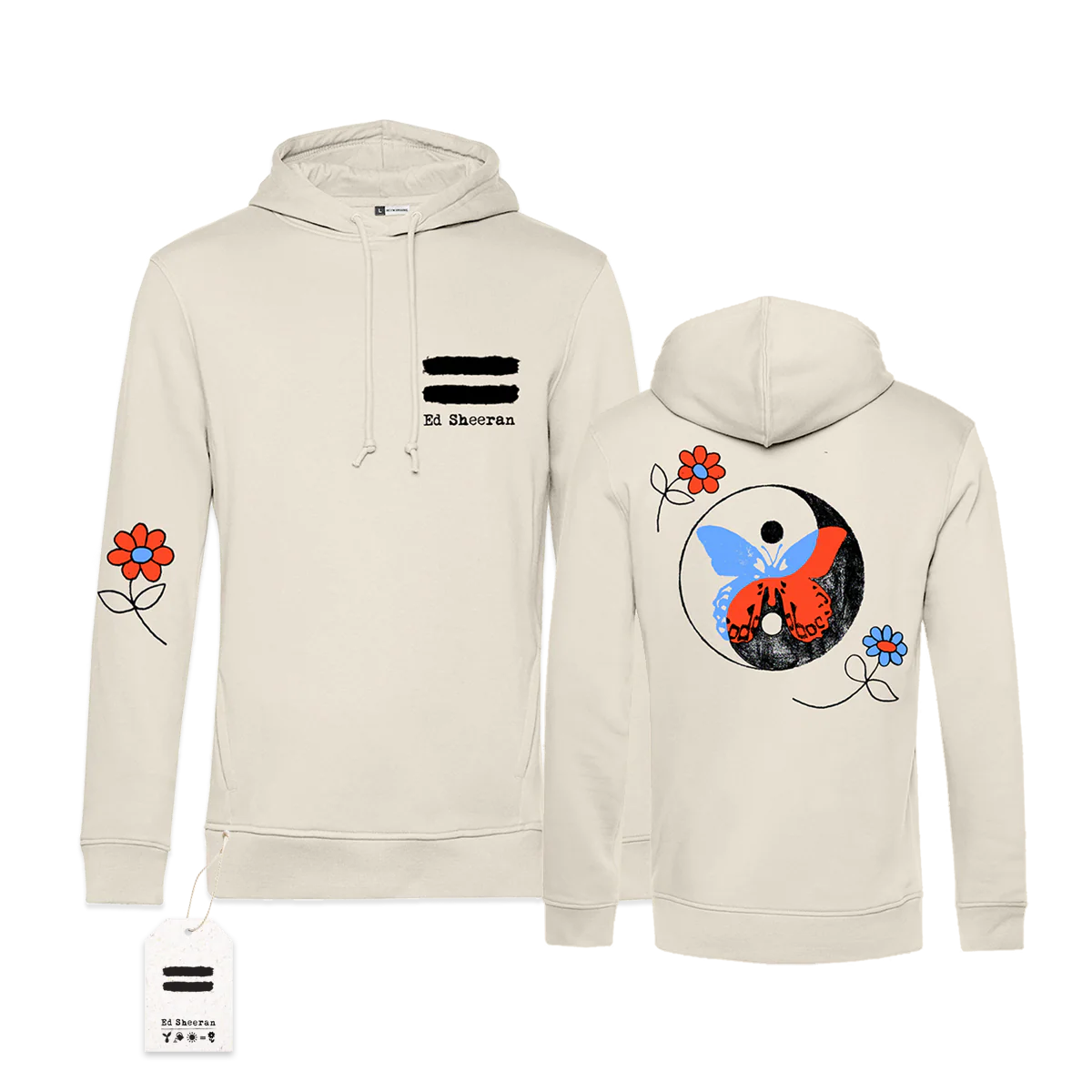Yin Yang Butterfly Sand Hoodie