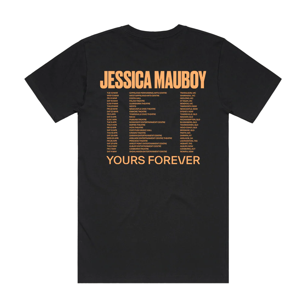 Yours Forever Tour Black T-Shirt - Image 2